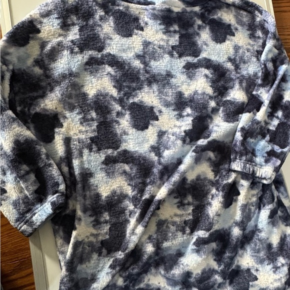 Wonder Nation Blue and White Fleece Hoodie - Picture 5 of 5